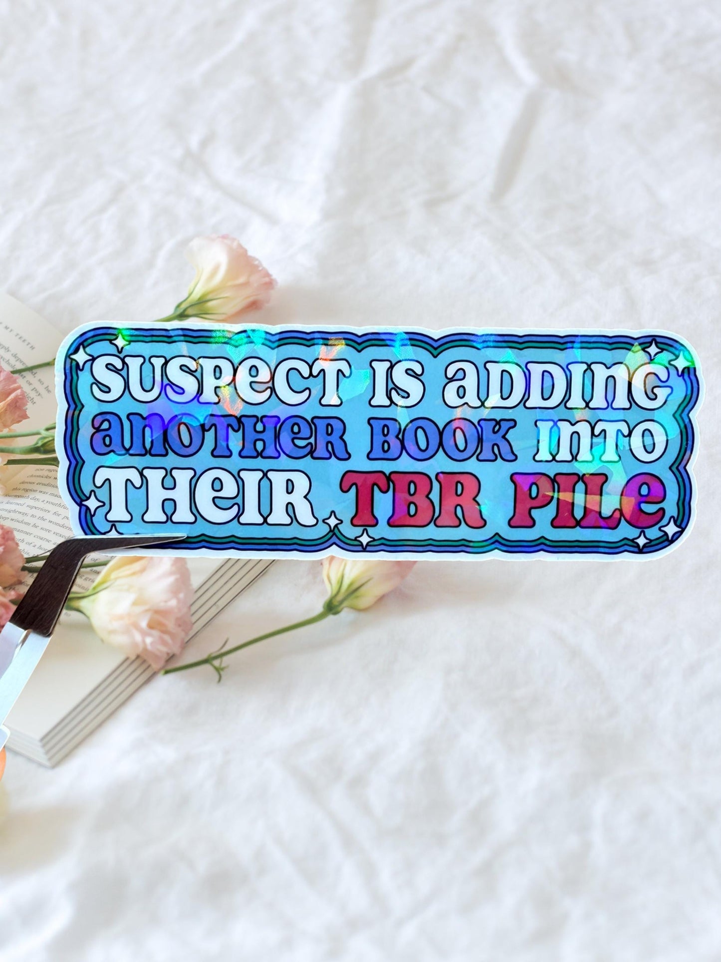 TBR Pile Sticker | Bookish Humour Sticker