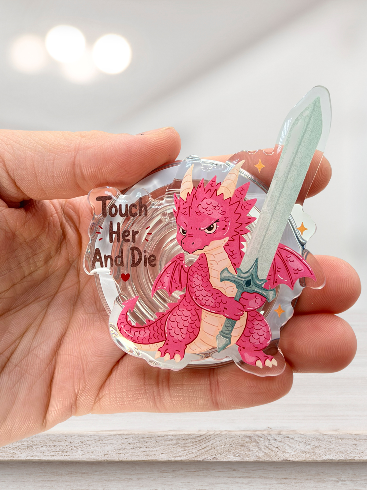 Touch Her And Die Dragon | MagSafe Phone Grip