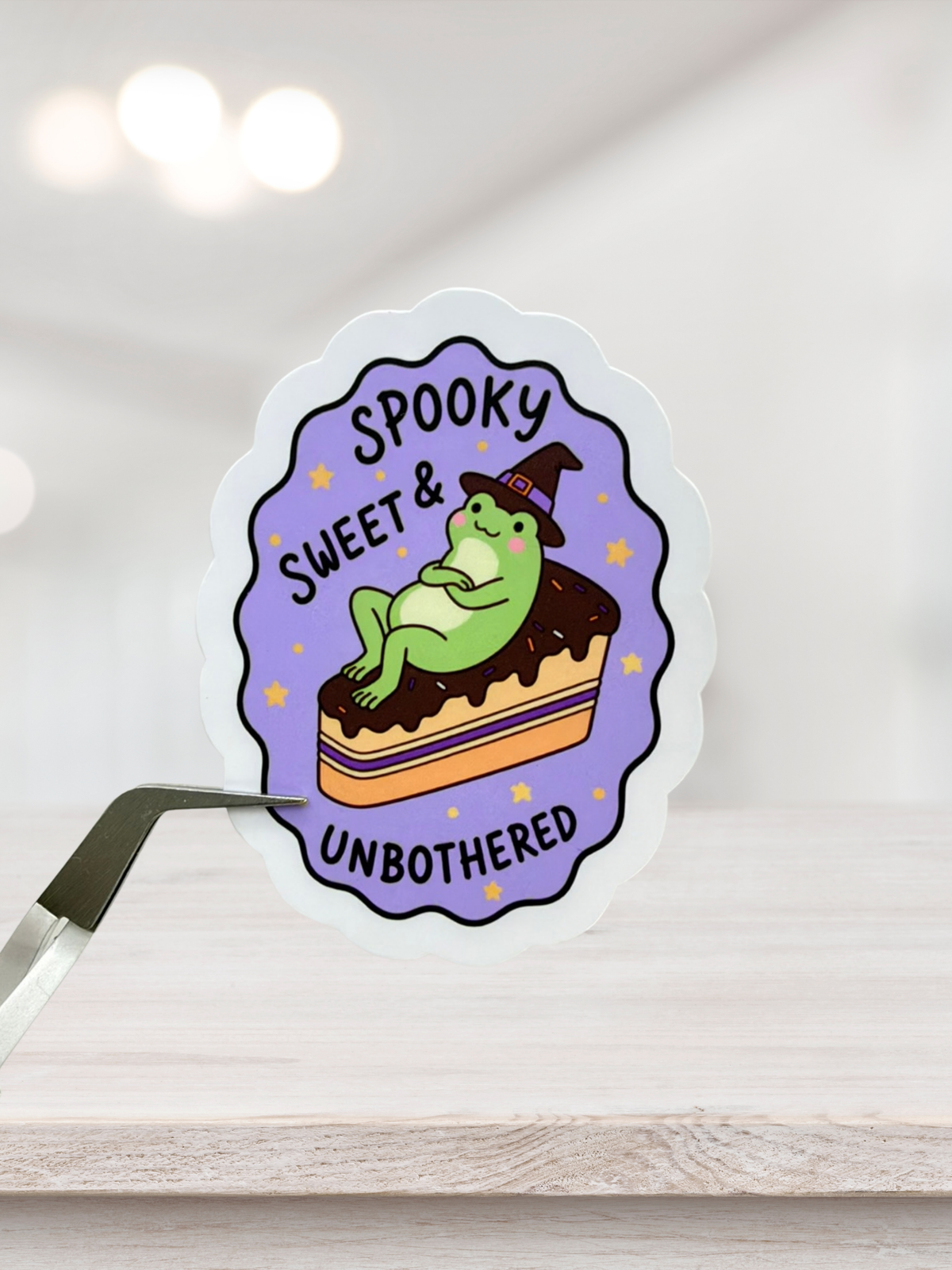 Spooky Sweet & Unbothered | Matte Sticker
