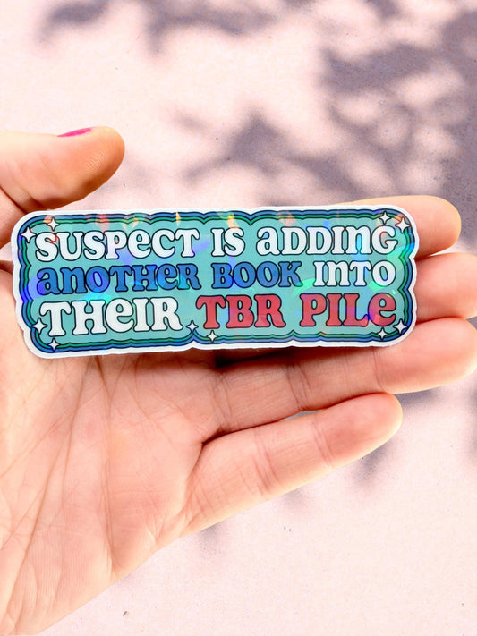 TBR Pile Sticker | Bookish Humour Sticker