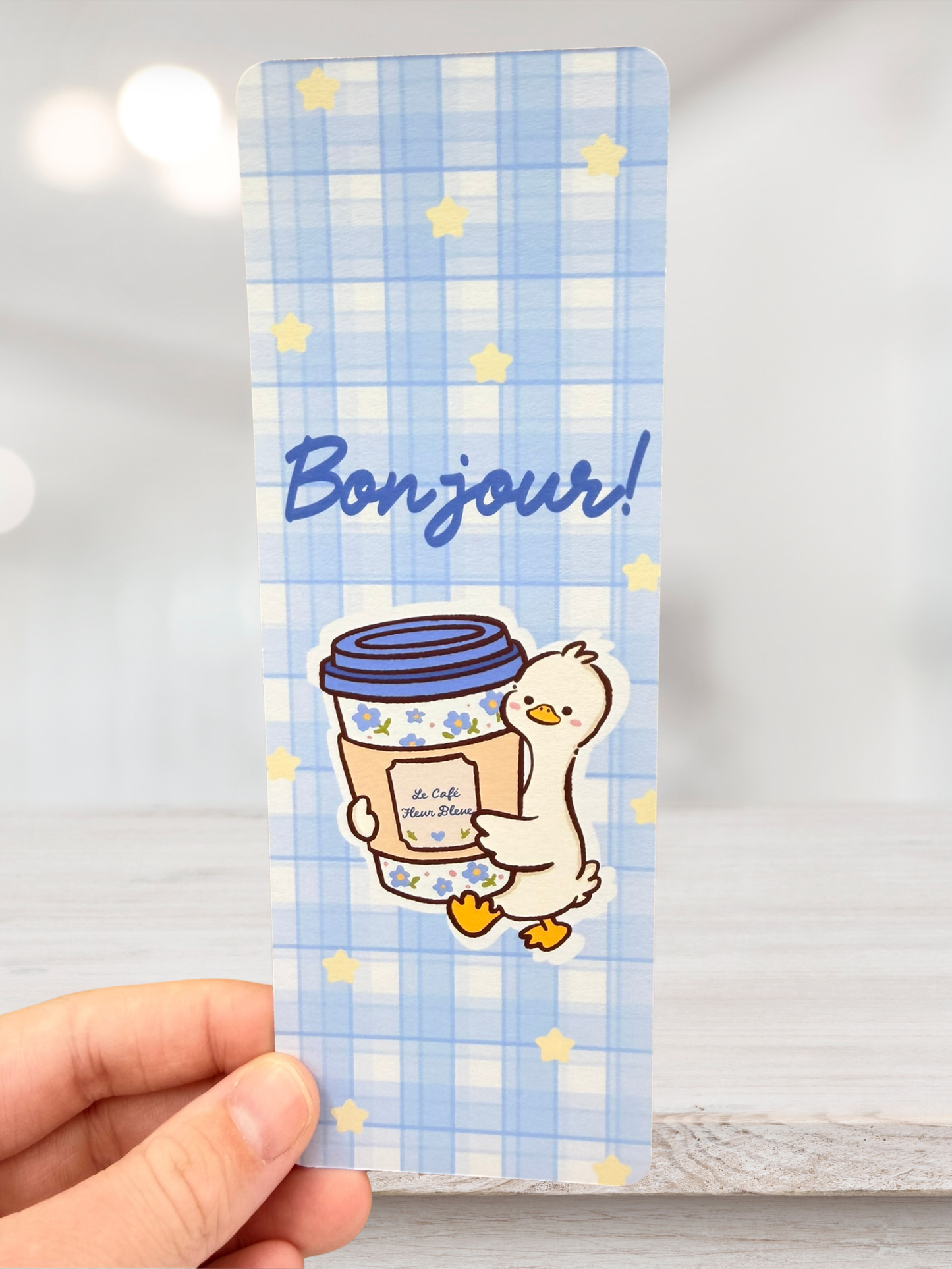 Bonjour Duck | Coffee Bookmark