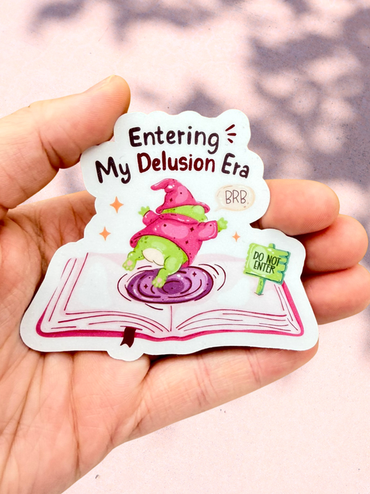 Entering My Delusion Era Frog | Fantasy Sticker