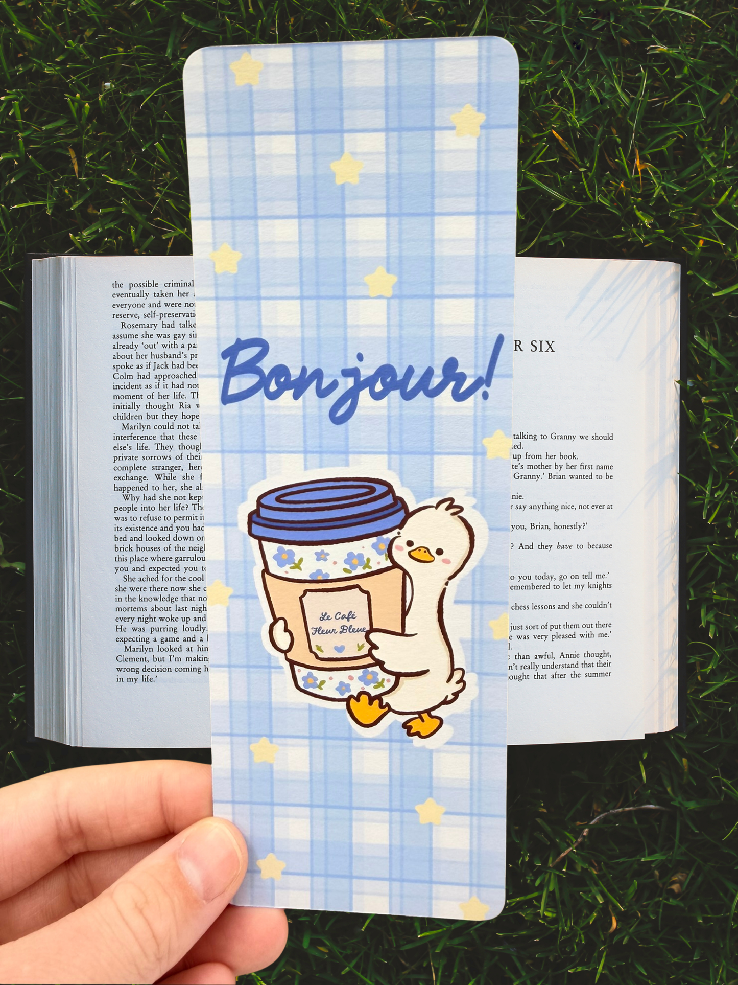 Bonjour Duck | Coffee Bookmark