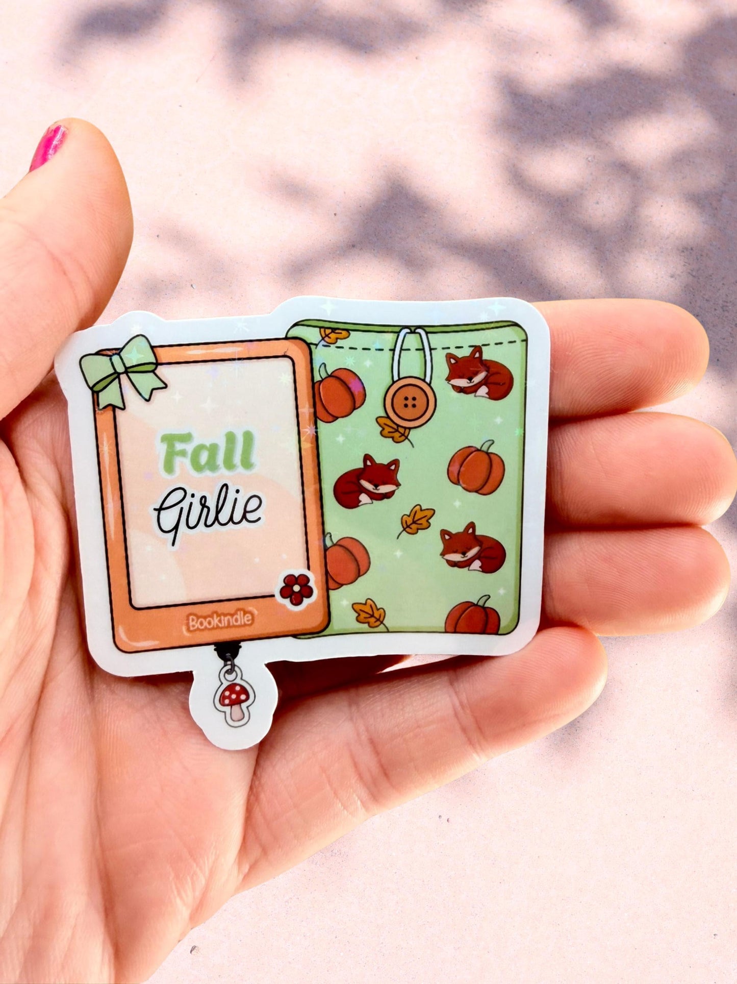Fall Girlie Sticker | Autumn Bookish Sticker
