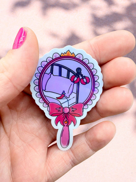 Bedroom Mirror Sticker | Dark Romance Sticker