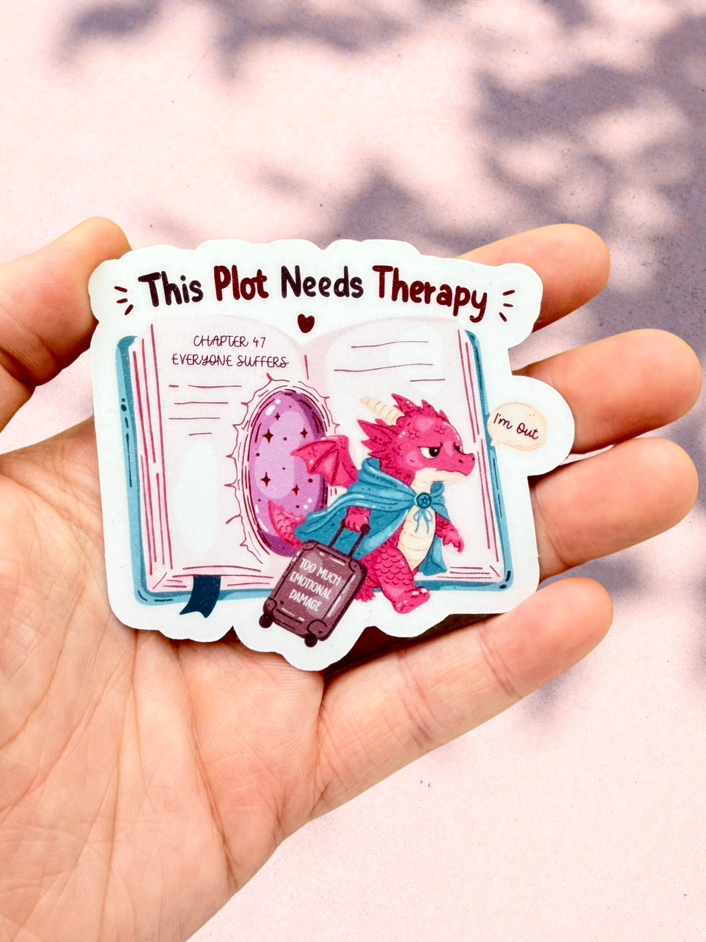 This Plot Needs Therapy Dragon | Fantasy Sticker
