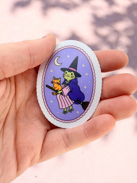 Witchy frog Witch | Matte Sticker