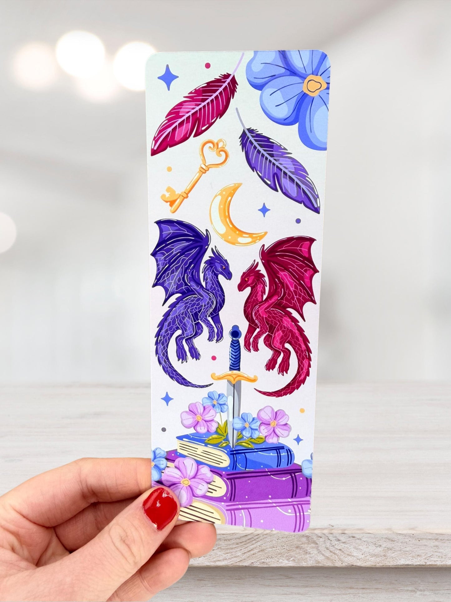 Fantasy Dragon Bookmark | Epic Fantasy Bookmark