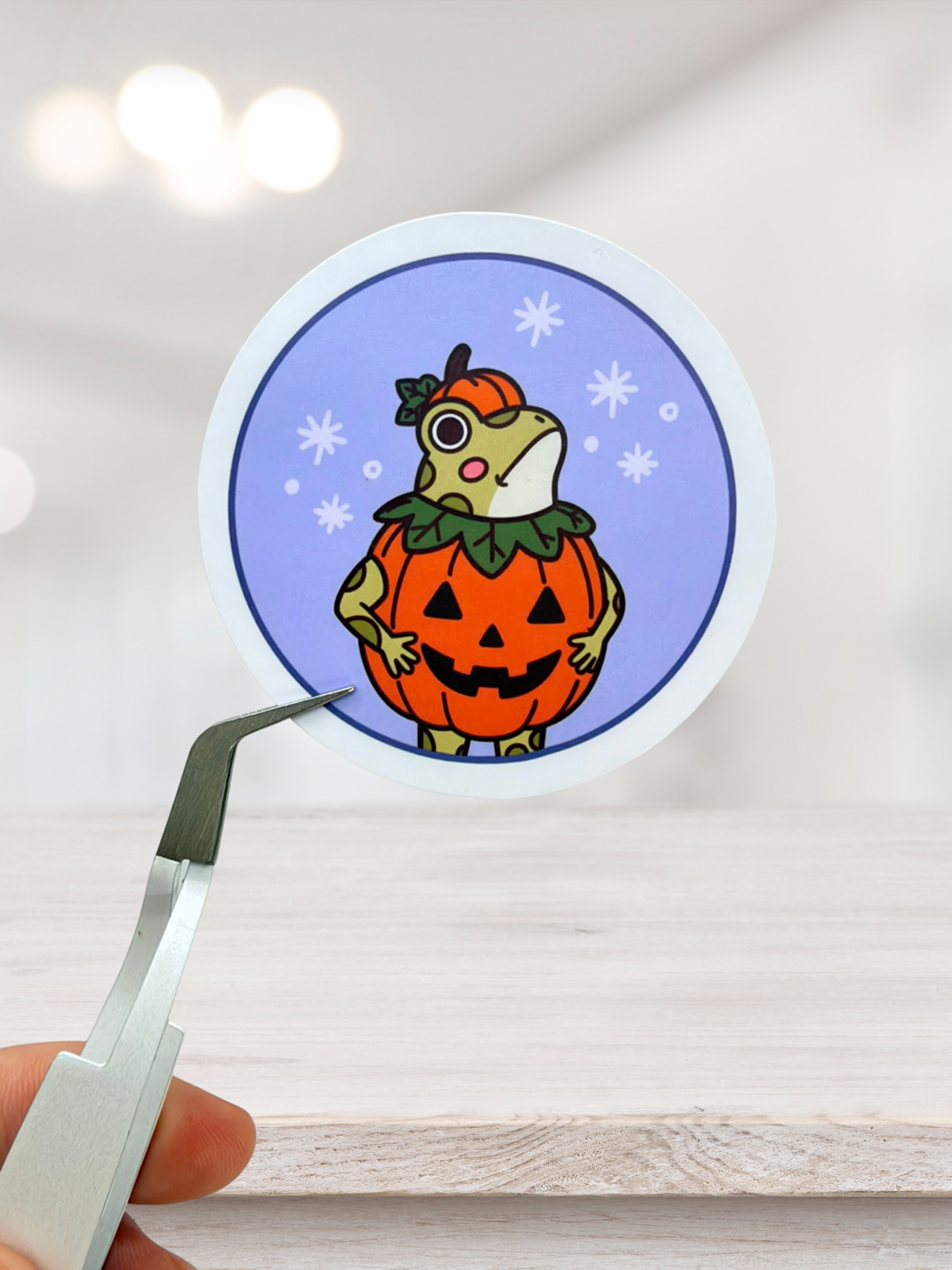 Pumpkin Frog | Matte Sticker