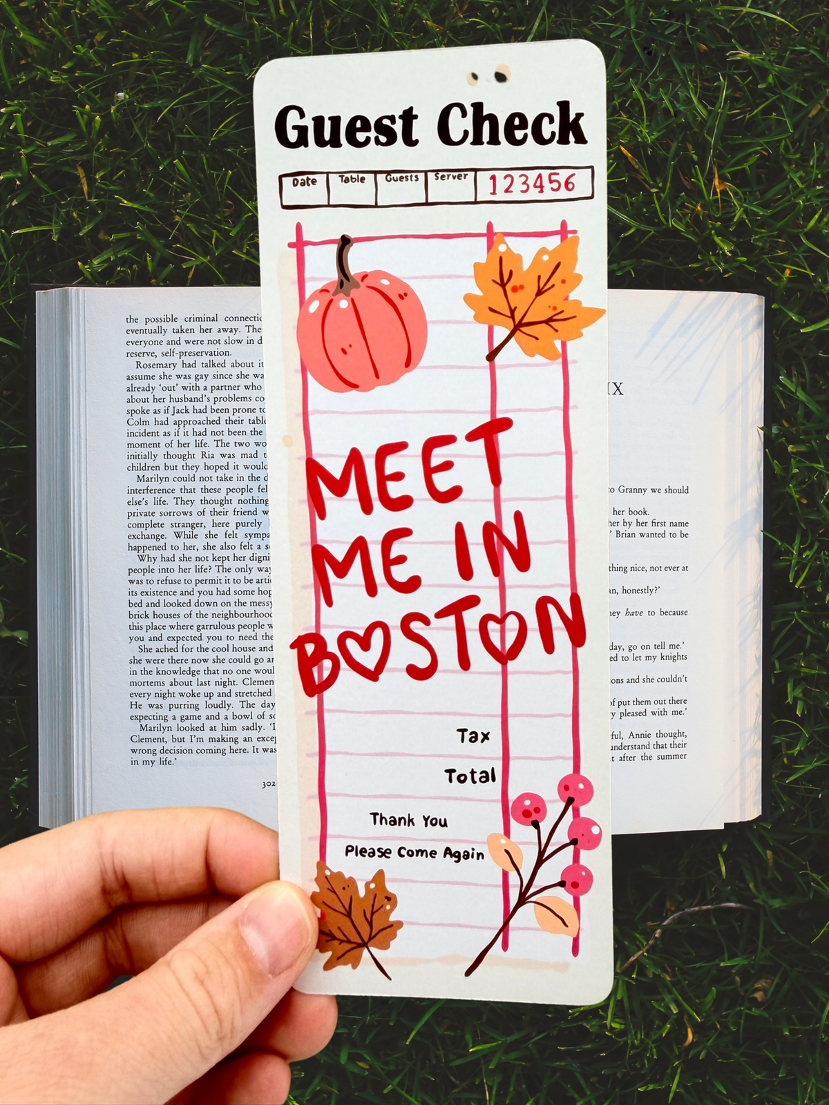 Meet Me in Boston | Autumn Bookmark