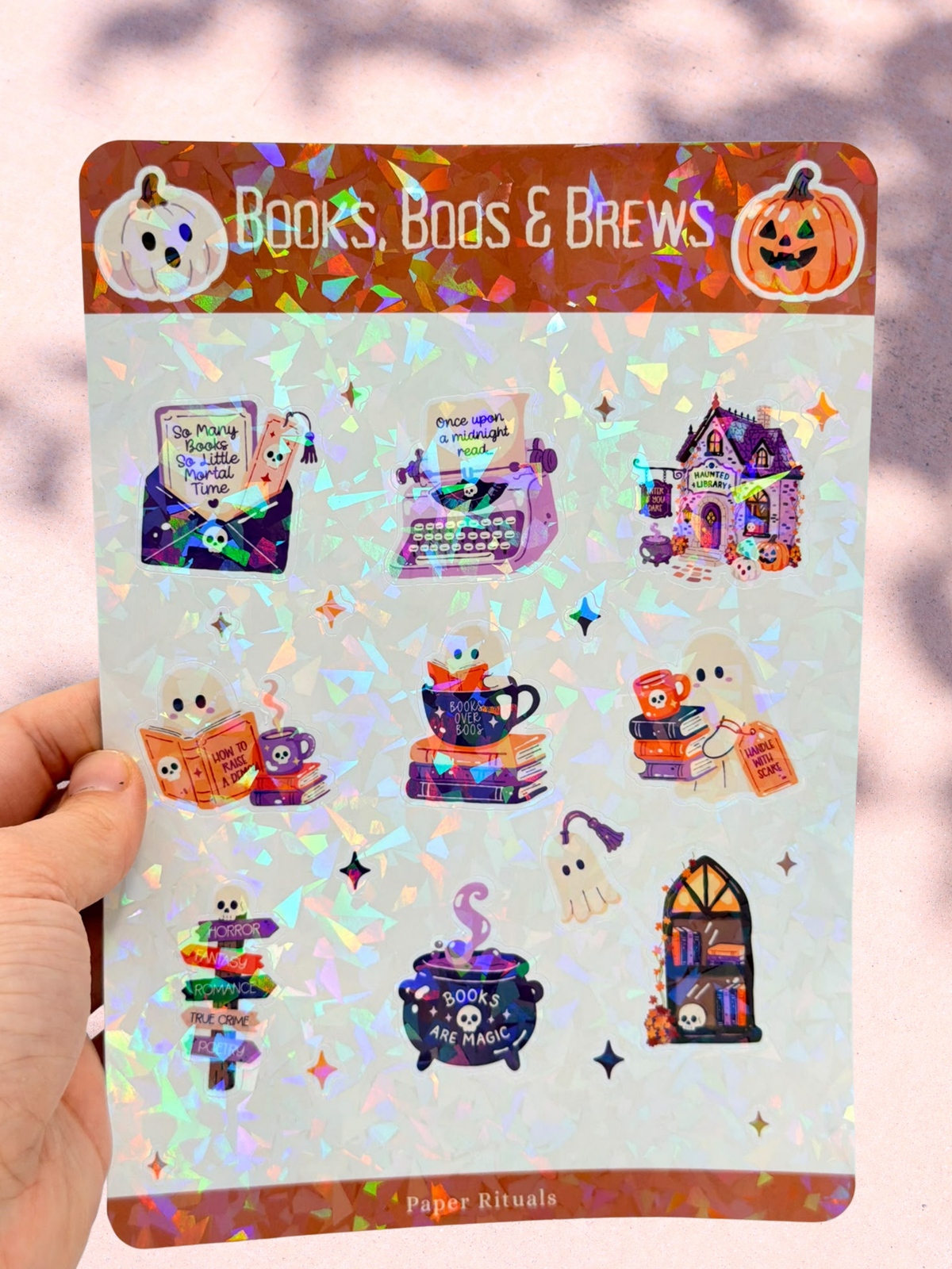 Books, Boos & Brews | Sticker Sheet