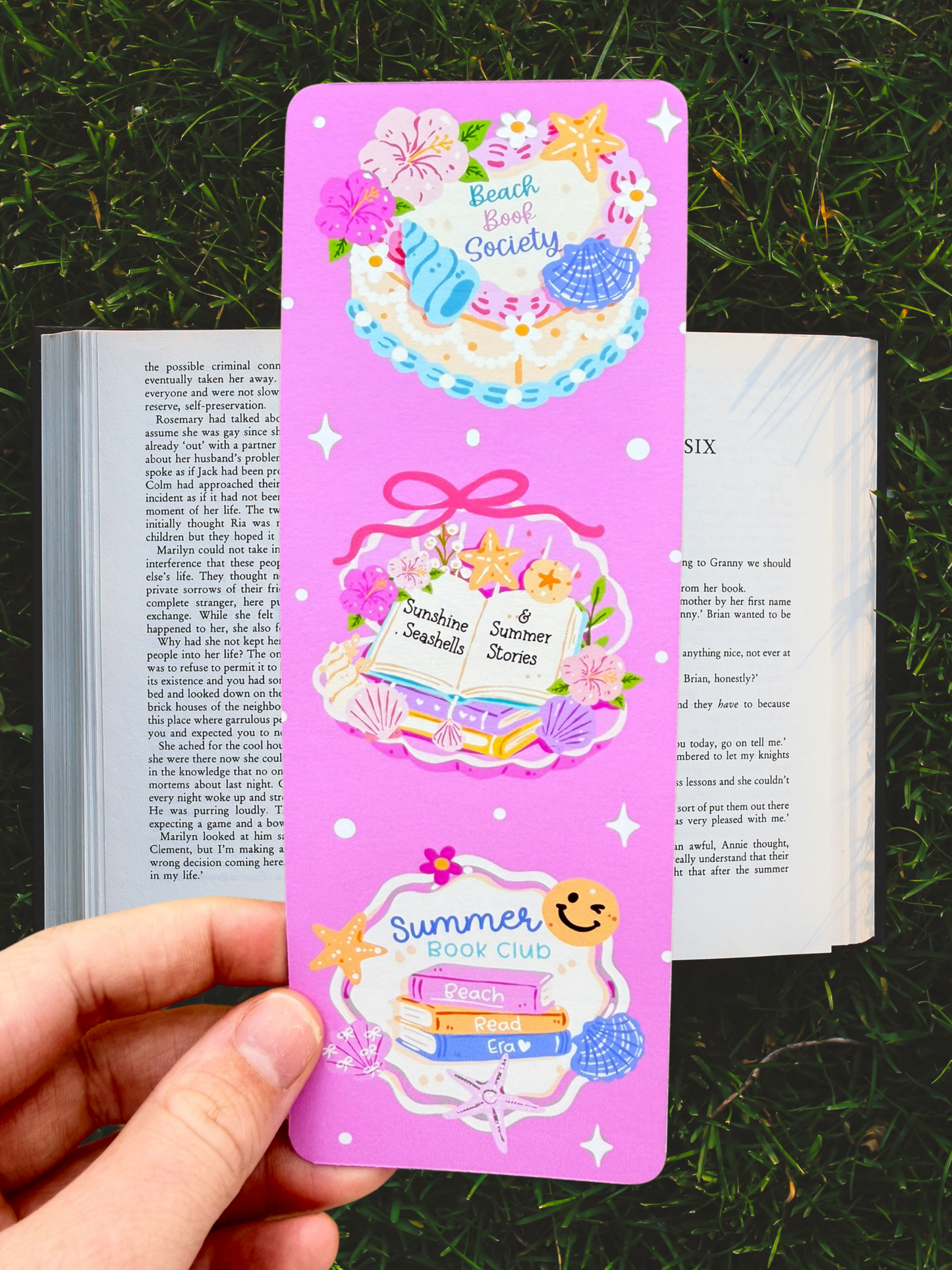 Beach Book Society Bookmark | Summer Bookmark
