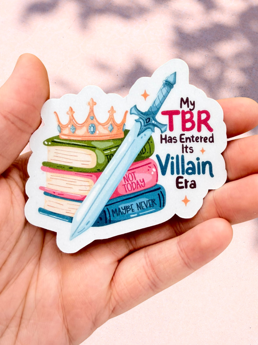 My TBR Has Entered Its Villain Era | Fantasy Sticker