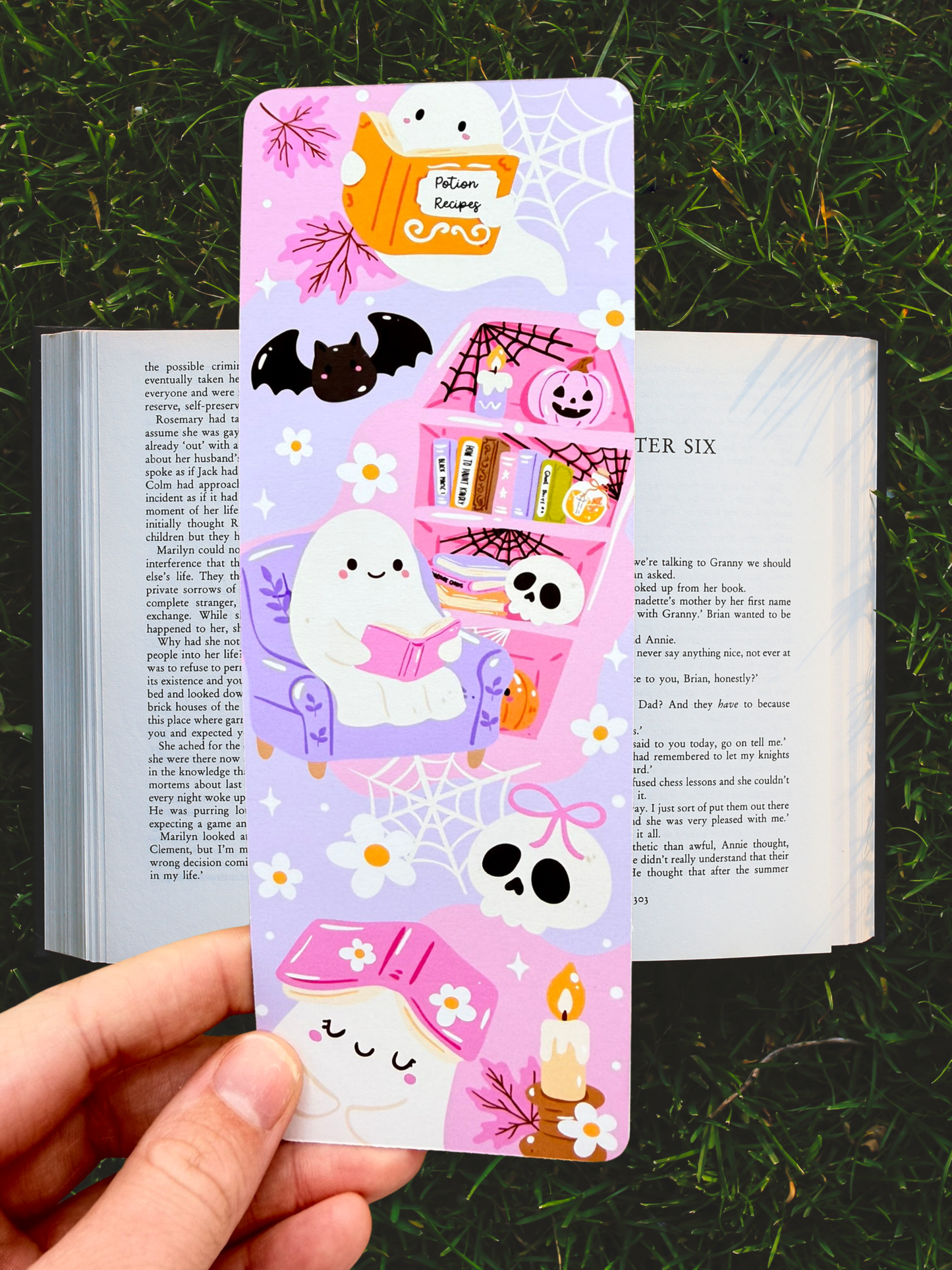Spooky Book Nook Bookmark | Ghost Bookmark