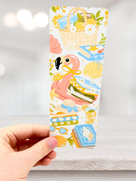 Flamingo Bookmark | Summer Beach Bookmark