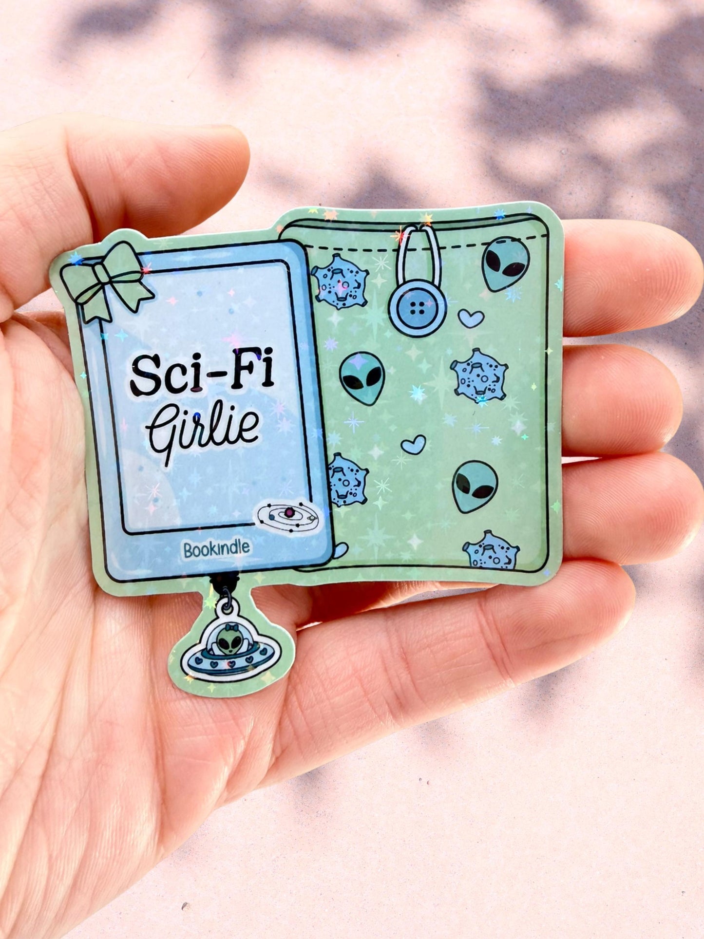 Sci-Fi Kindle Sticker | Alien Bookish Sticker