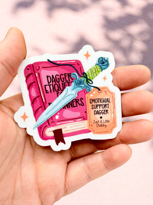 Dagger Etiquette For Beginners | Fantasy Sticker