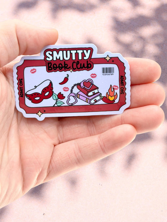 Smutty Book Club Sticker | Spicy Bookish Sticker