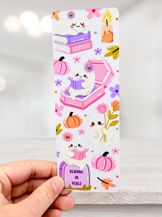 Reading in Peace | Ghost Bookmark