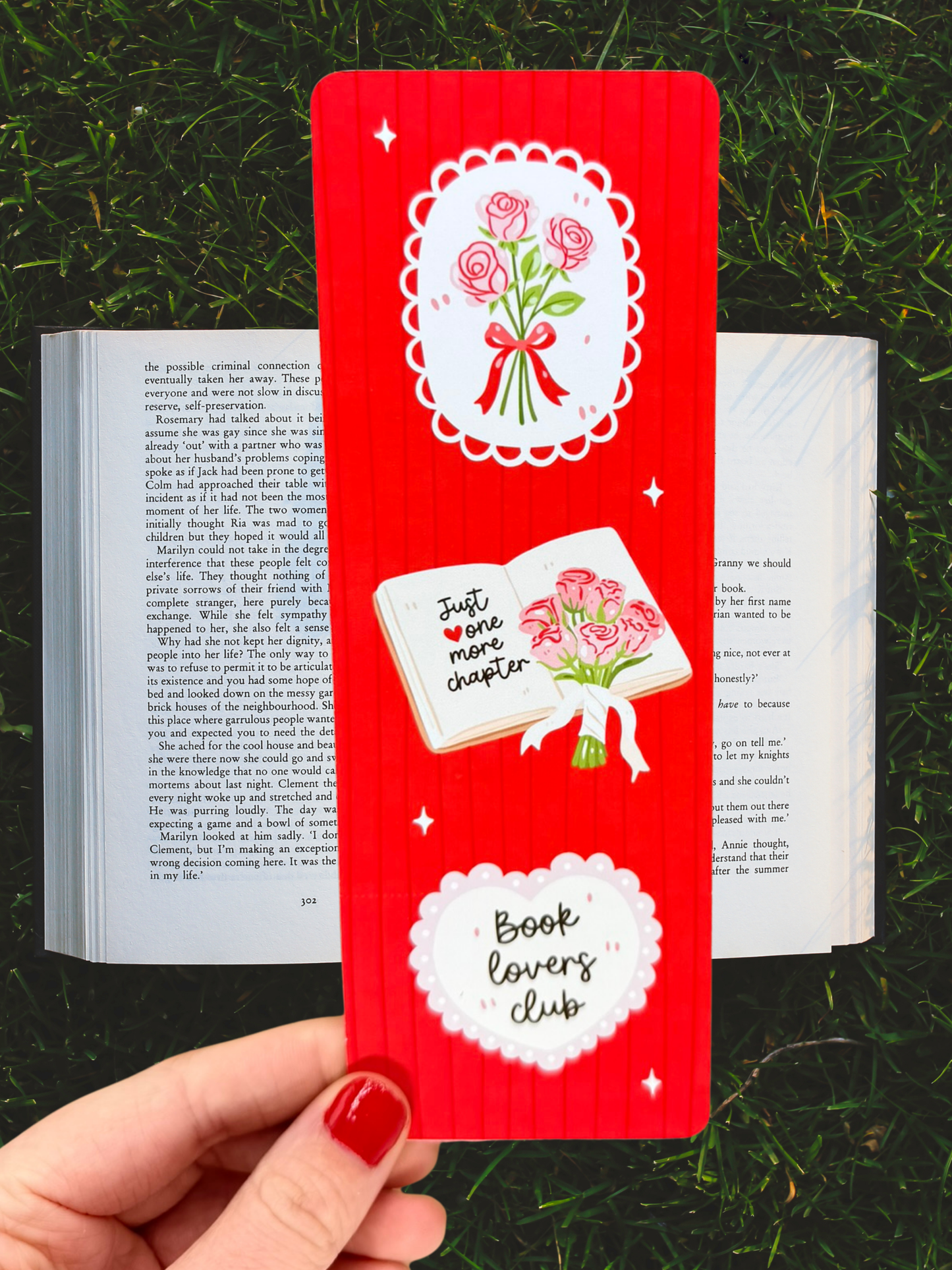 Book Lovers Club Bookmark | Just One More Chapter Bookmark