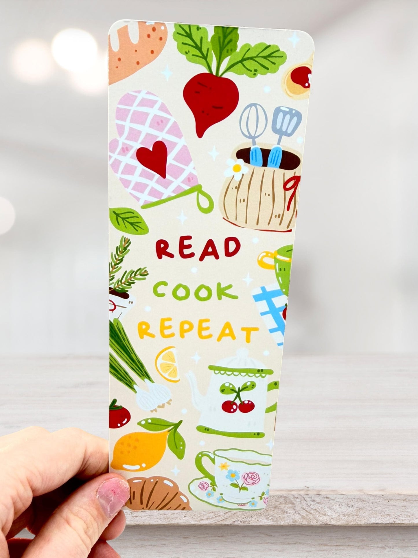 Read Cook Repeat Bookmark | Cooking Bookmark