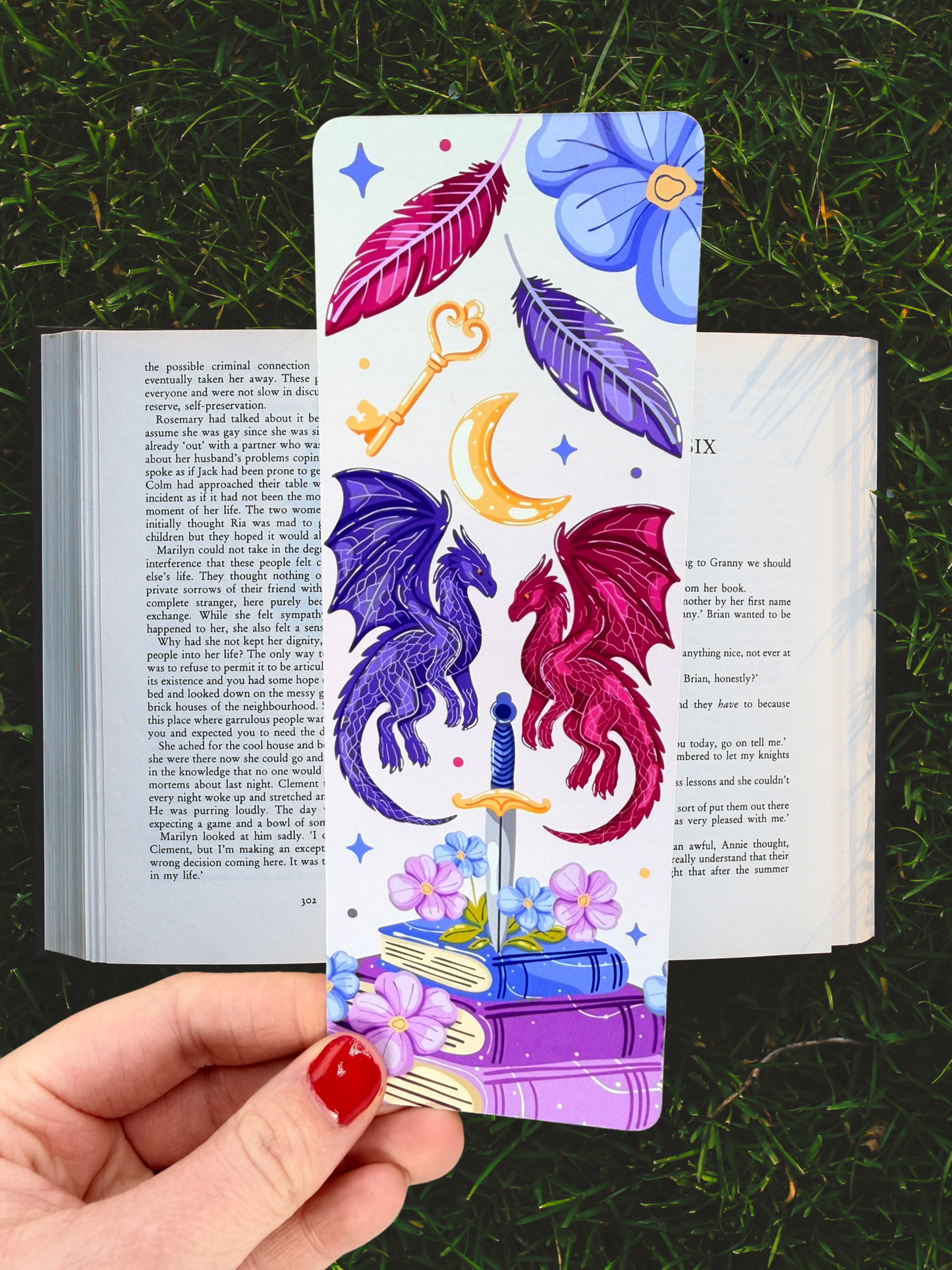 Fantasy Dragon Bookmark | Epic Fantasy Bookmark