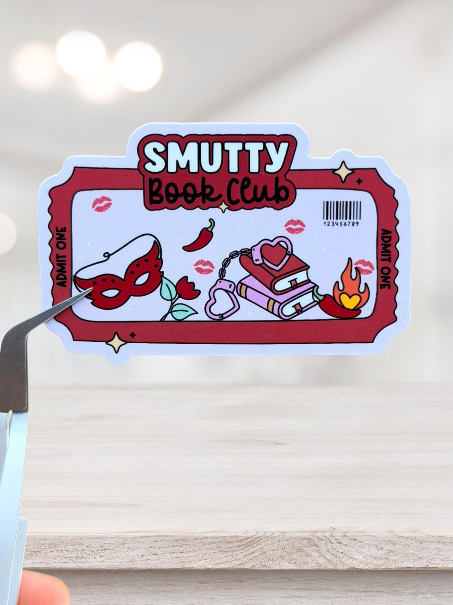 Smutty Book Club Sticker | Spicy Bookish Sticker