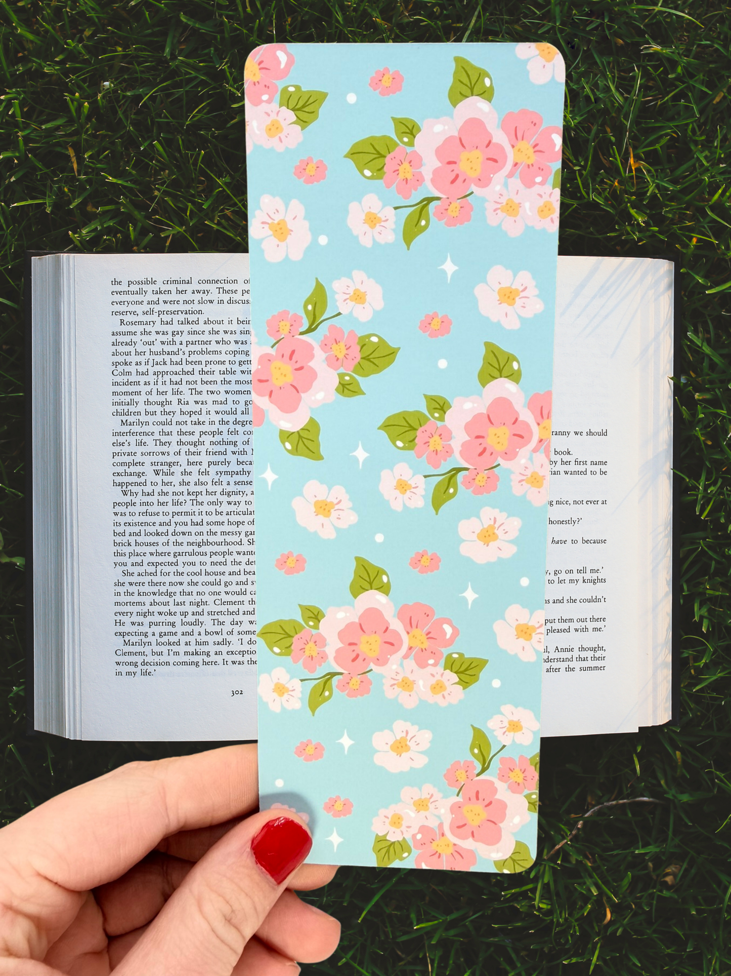 Cherry Blossom Bookmark | Sakura Aesthetic Bookmark