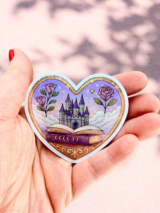 Castle Heart Sticker | Fantasy Book Sticker