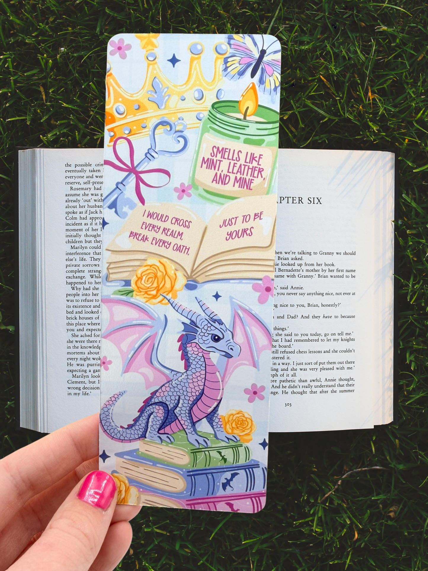 Romantasy Dragon Bookmark | Fantasy Reader Bookmark