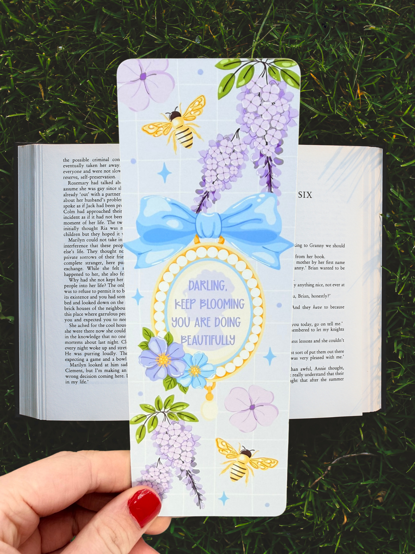 Keep Blooming Bookmark | Floral Quote Bookmark