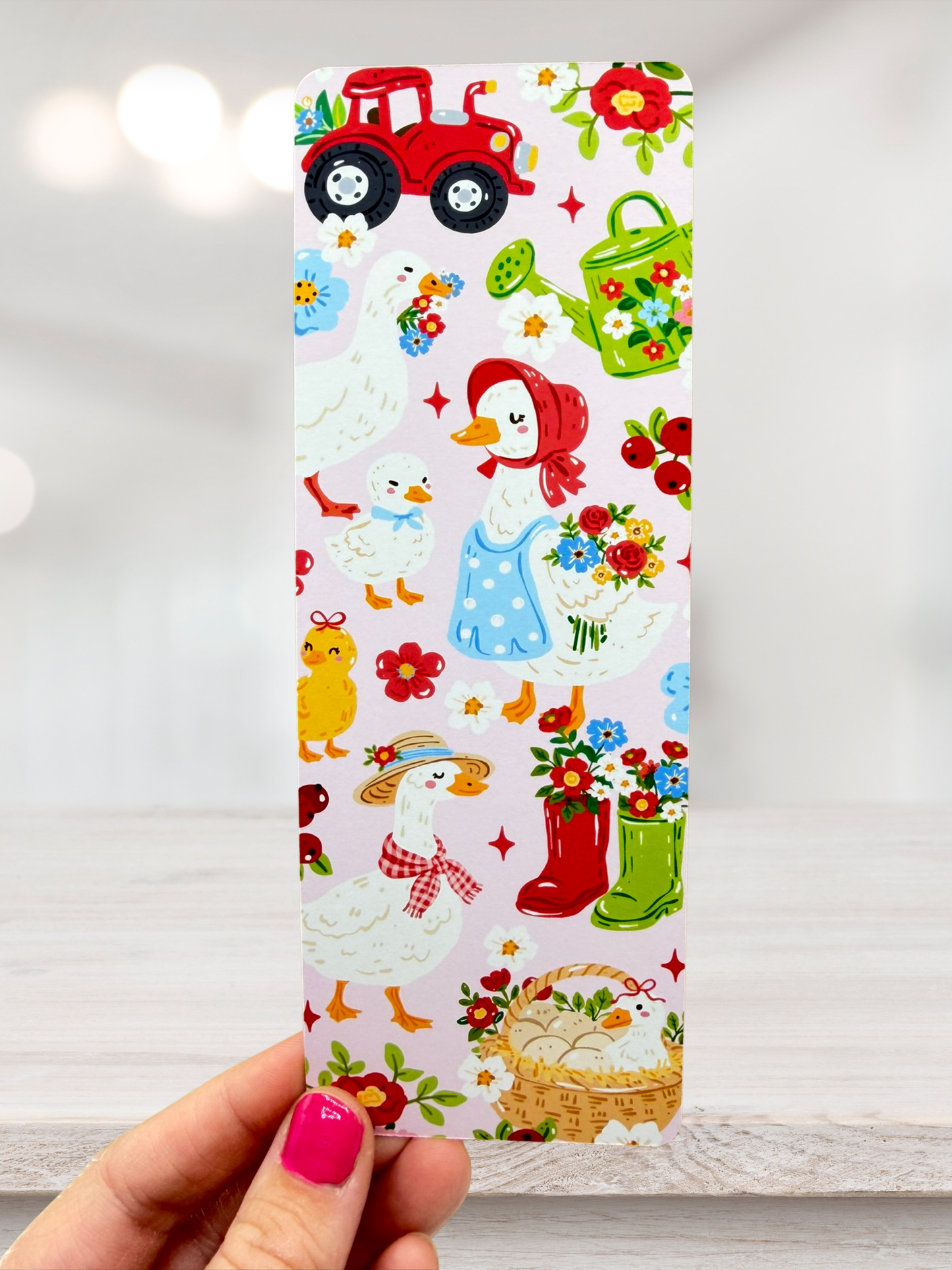 Goose Farm Bookmark | Cute Country Bookmark