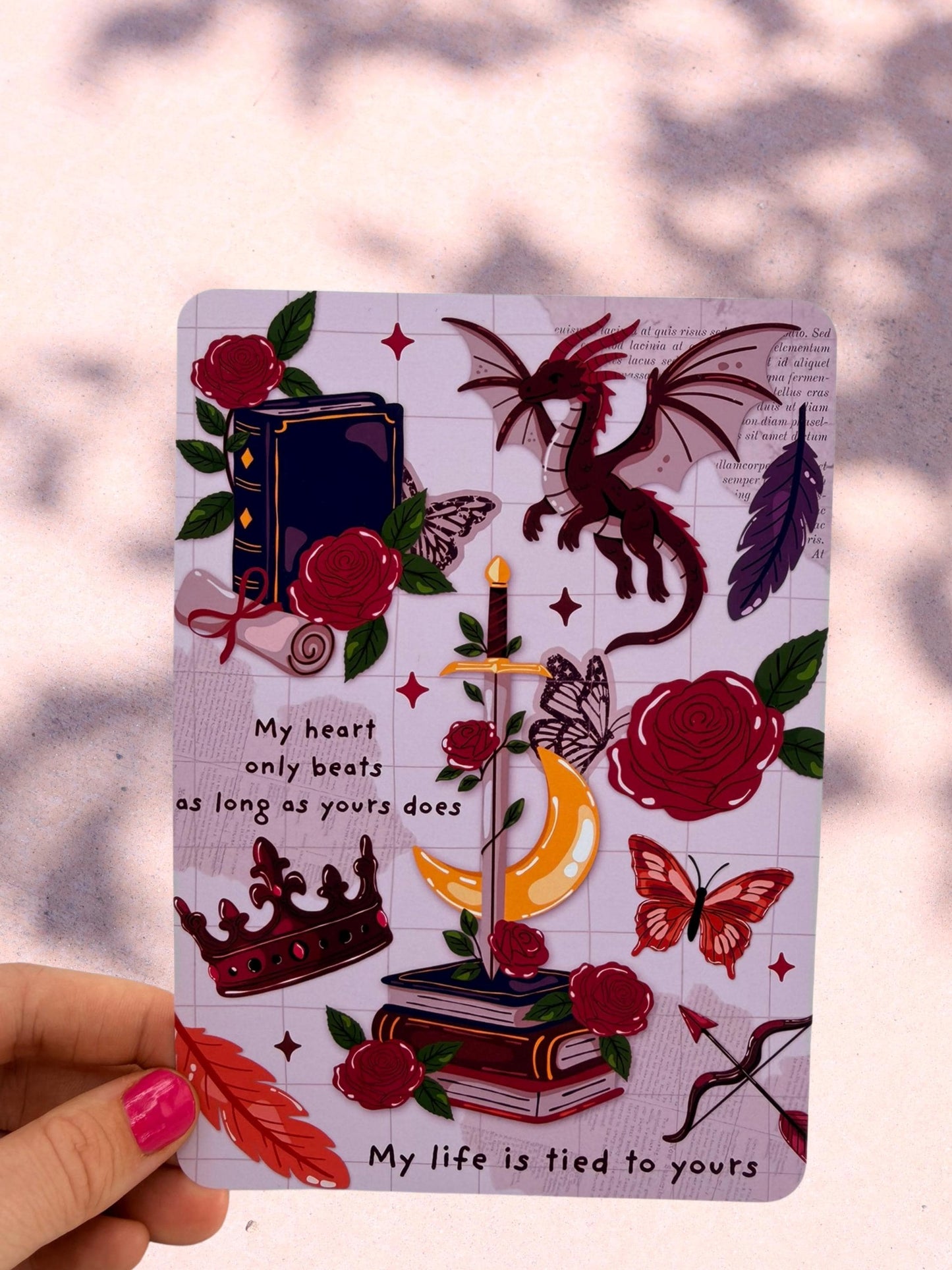 Fantasy Kindle Insert | Romantasy Bookish Kindle Insert