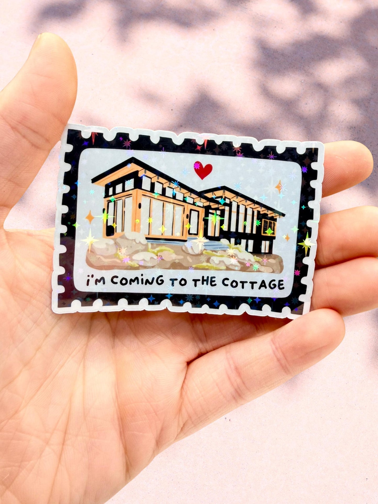 Heated Rivalry Cottage Sticker | Hockey Romance Sticker
