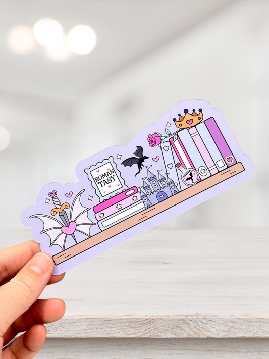 Romantasy | Fantasy Bookshelf Bookmark
