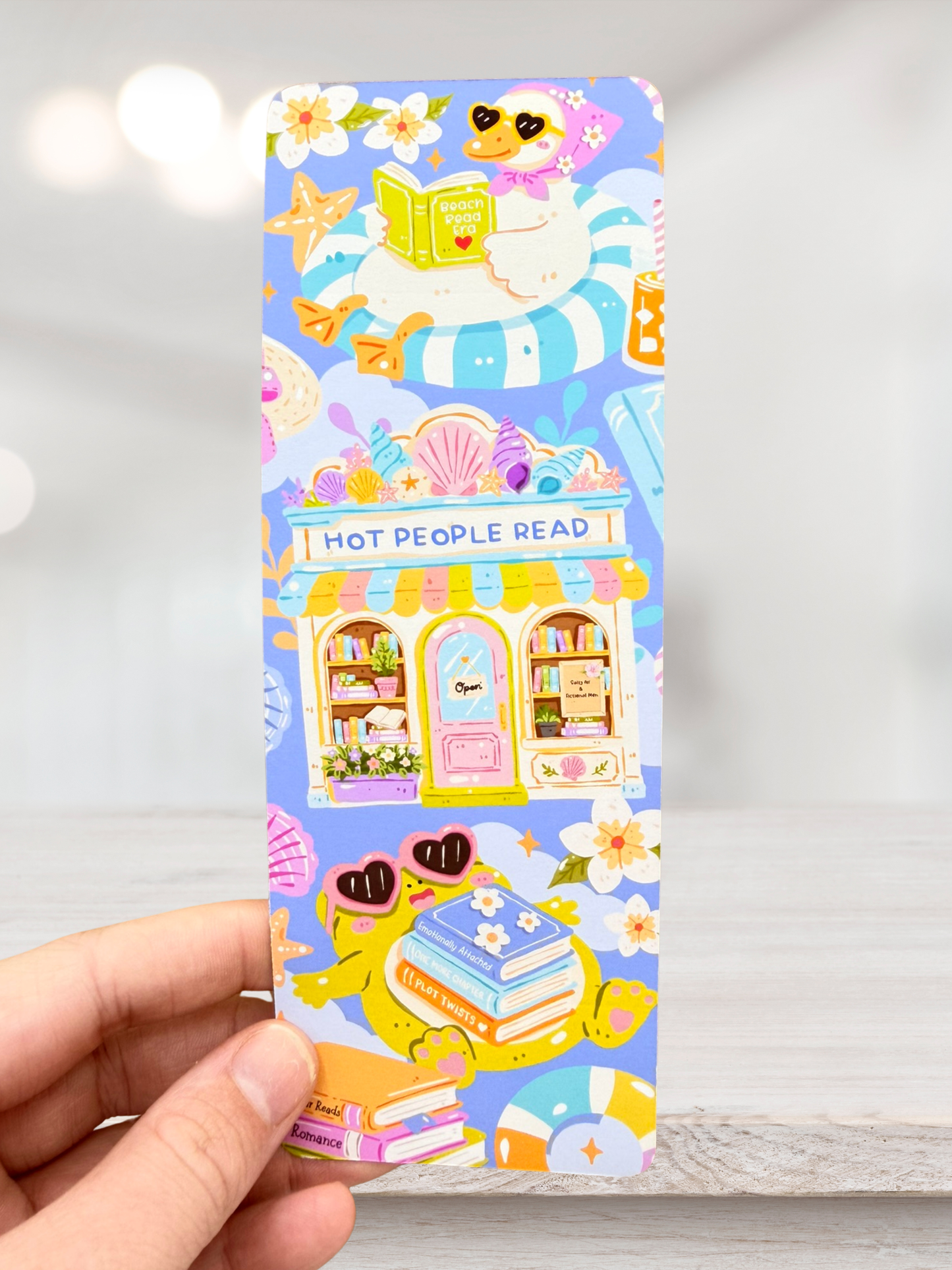 Hot People Read Bookmark | Summer Bookshop Bookmark