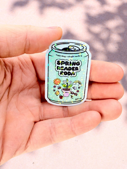 Spring Reader Sticker | Bookish Spring Sticker