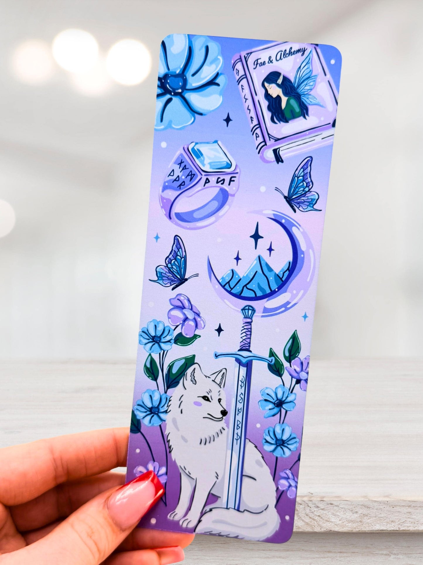 Fantasy Wolf Bookmark | Fae Bookmark
