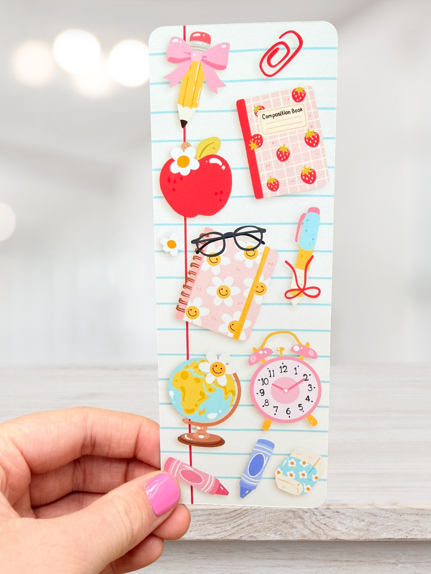 Cute Stationery Bookmark | School Supplies Bookmark