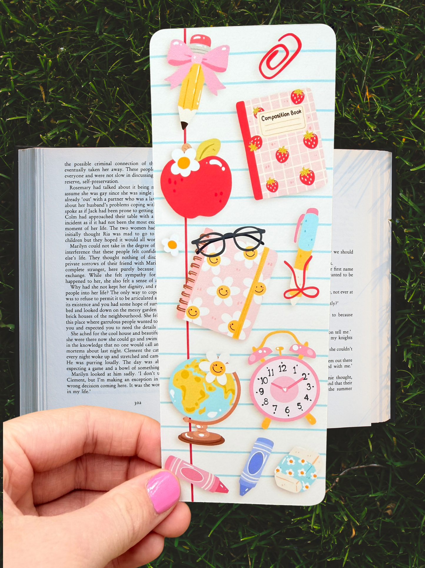 Cute Stationery Bookmark | School Supplies Bookmark