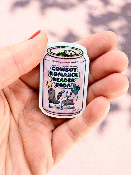 Cowboy Romance Reader Sticker | Western Romance Sticker