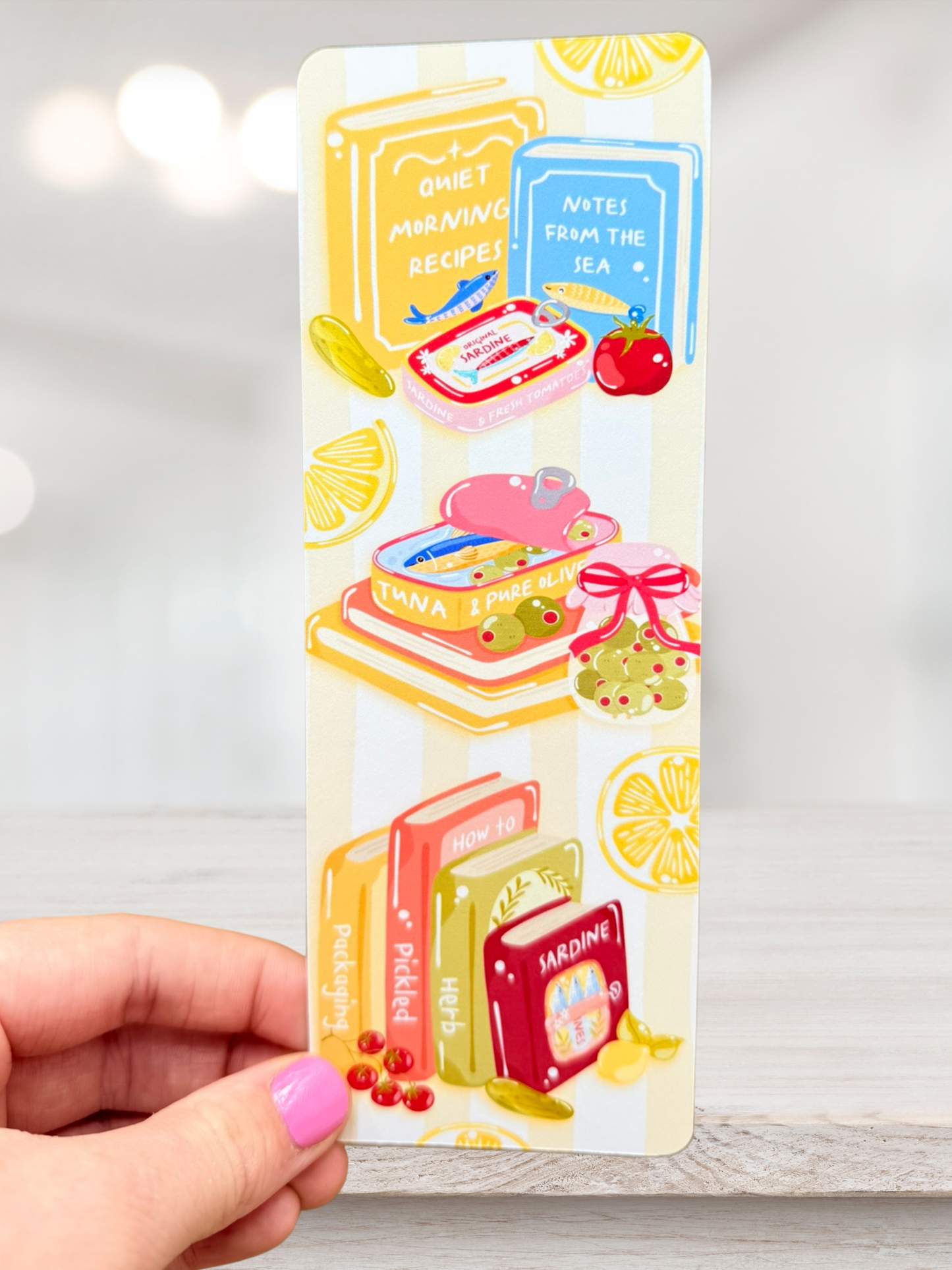 Mediterranean Books Bookmark | Sardine & Olive Bookmark