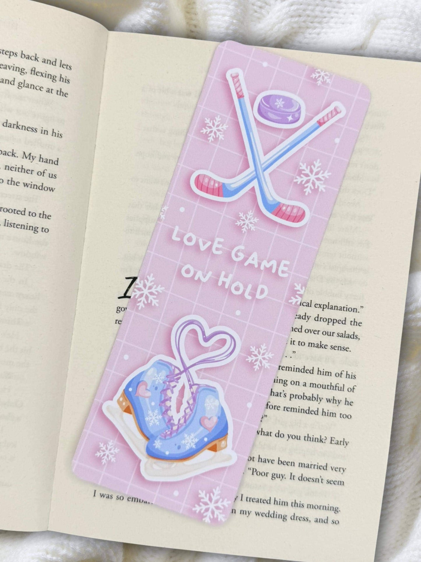 Ice Hockey Bookmark | Sports Romance Bookmark