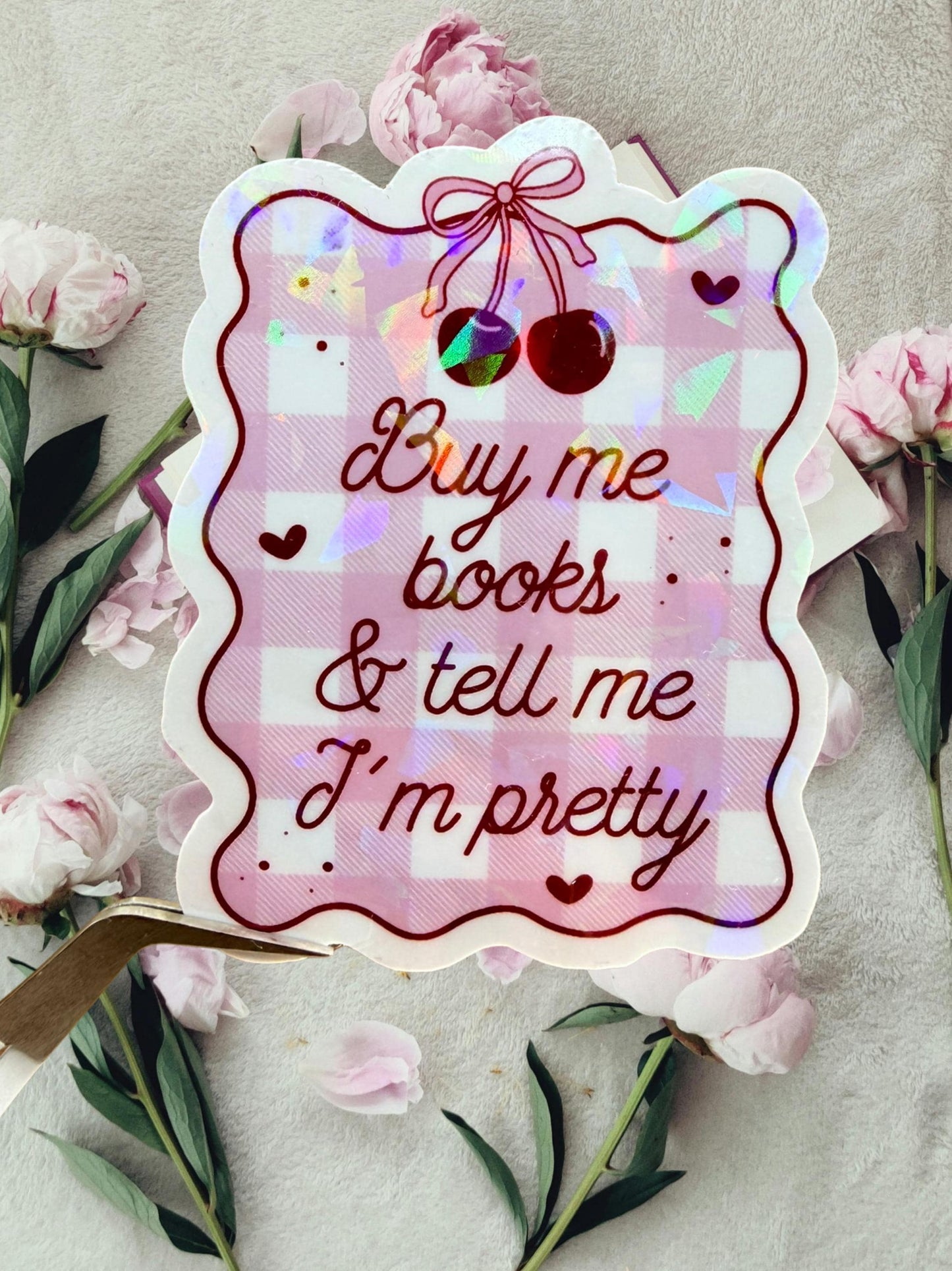 Buy Me Books Sticker | Book Lover Sticker
