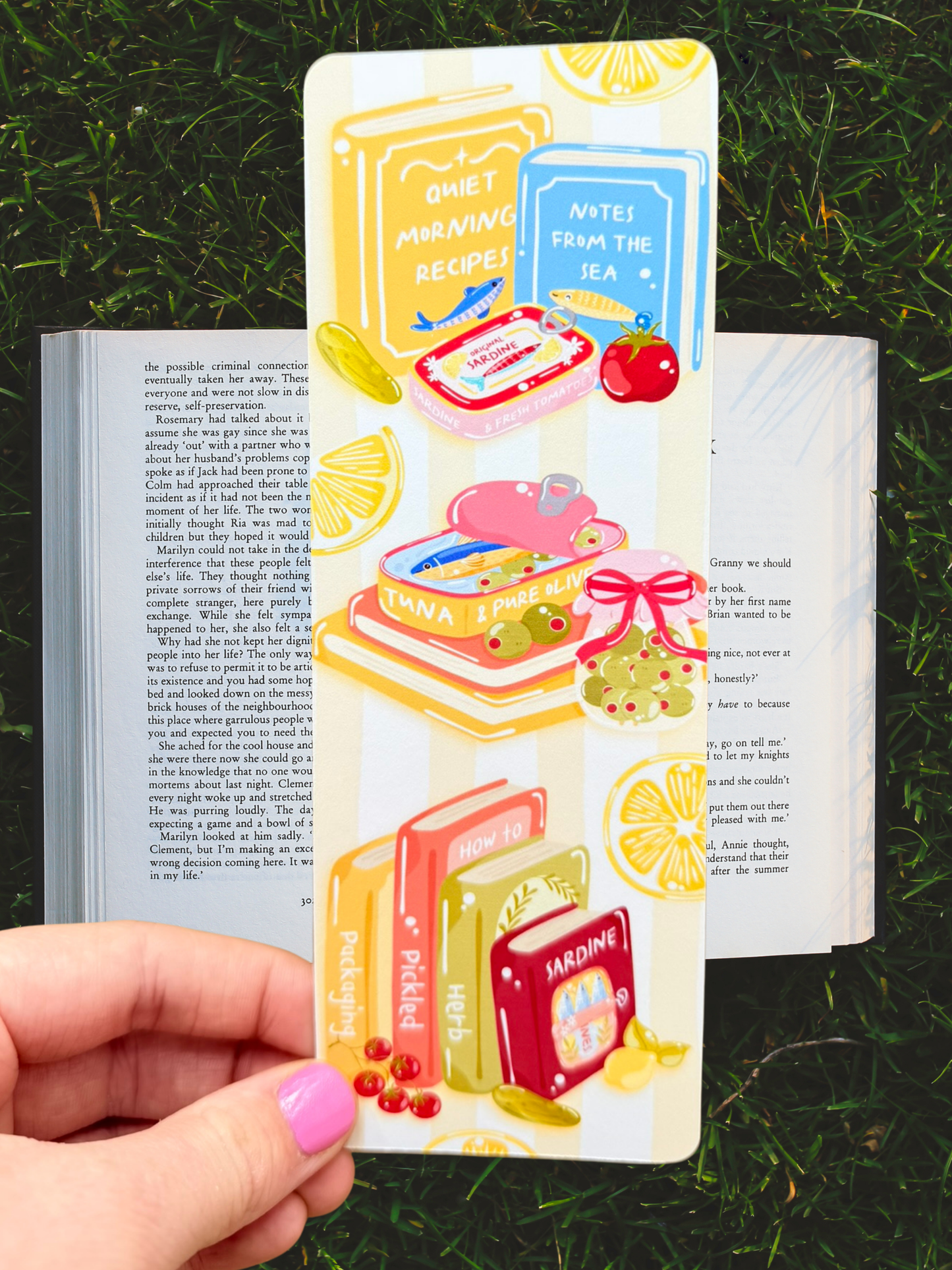 Mediterranean Books Bookmark | Sardine & Olive Bookmark