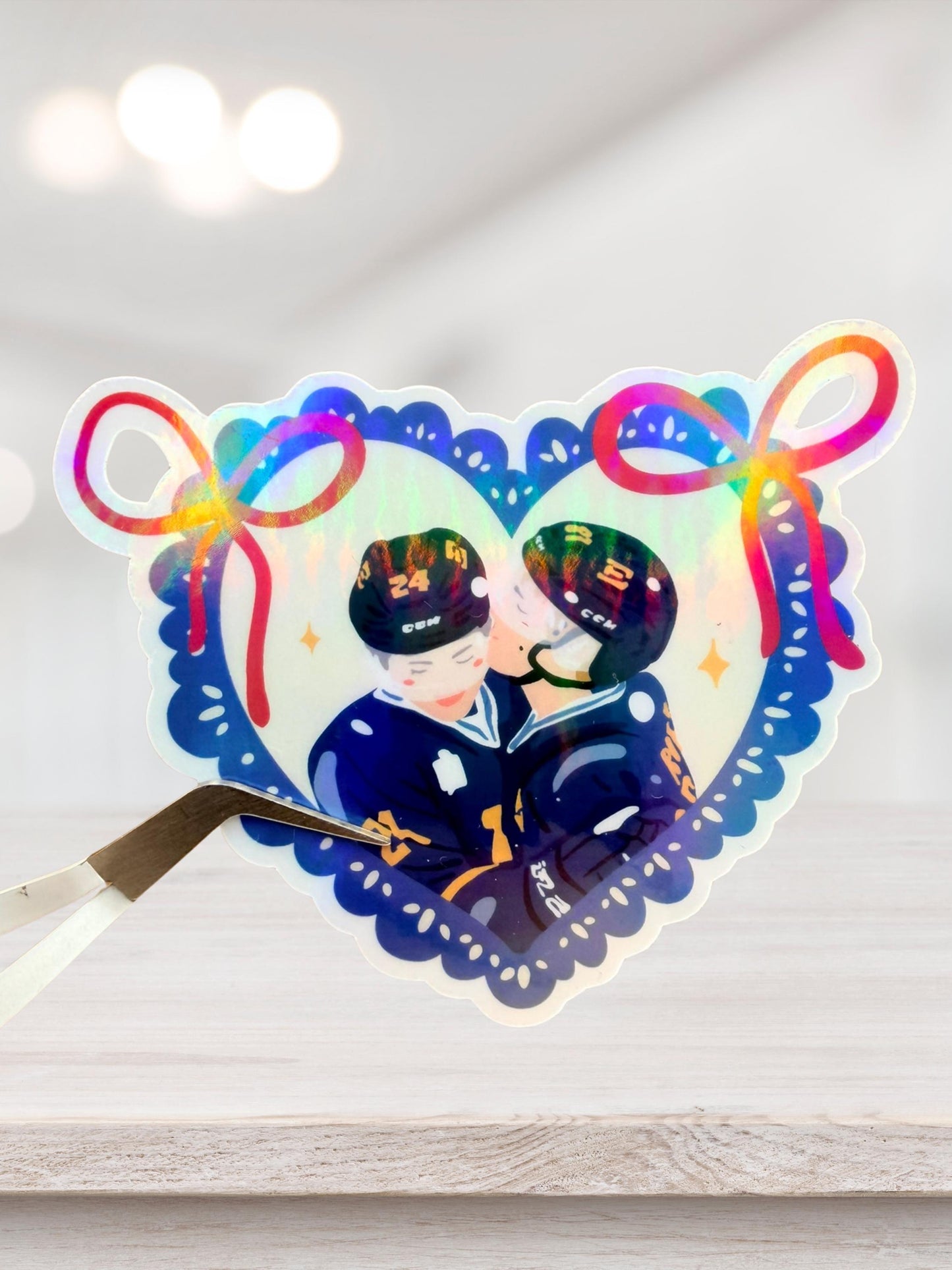 Heated rivalry sticker, hockey romance, shane & ilya inspired, hockey romance, hockey sticker