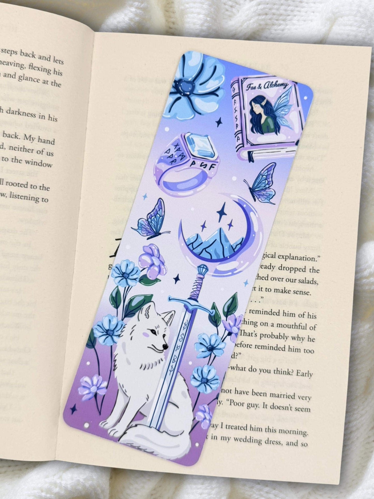 Fantasy Wolf Bookmark | Fae Bookmark