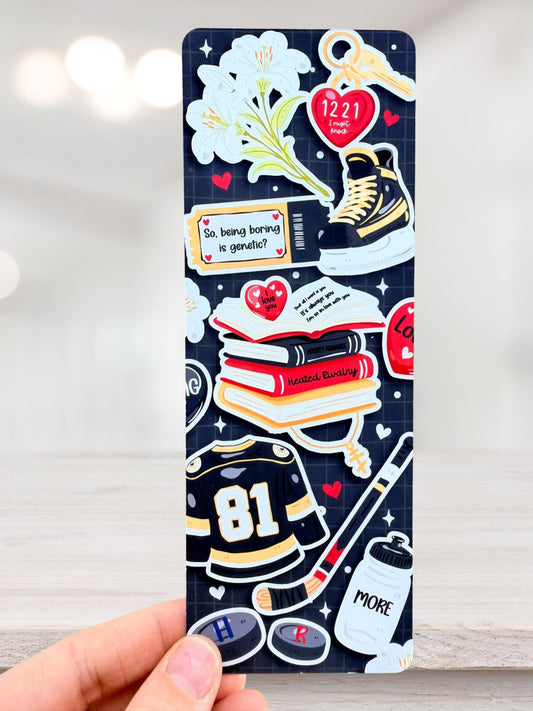 Heated Rivalry Bookmark | Hockey Bookish Bookmark