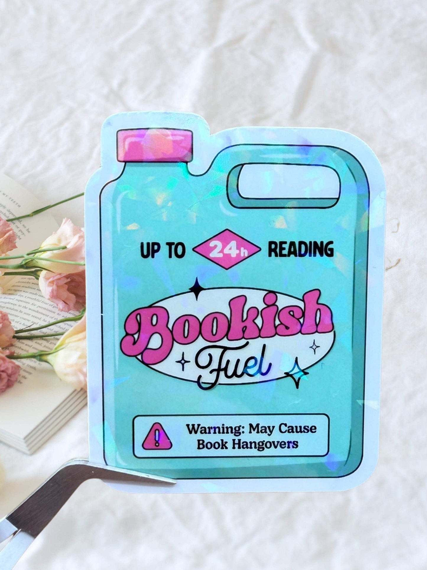 Bookish Fuel Sticker | Holographic Bookish Sticker