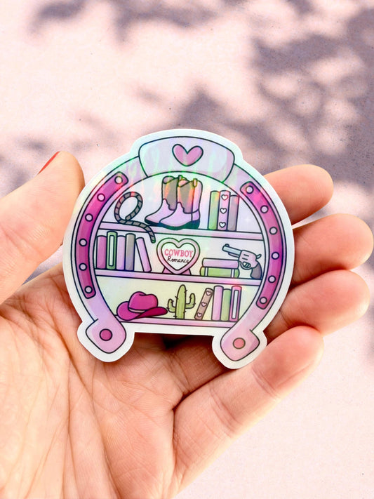 Cowgirl Romance Sticker | Western Bookish Sticker